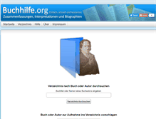 Tablet Screenshot of buchhilfe.org